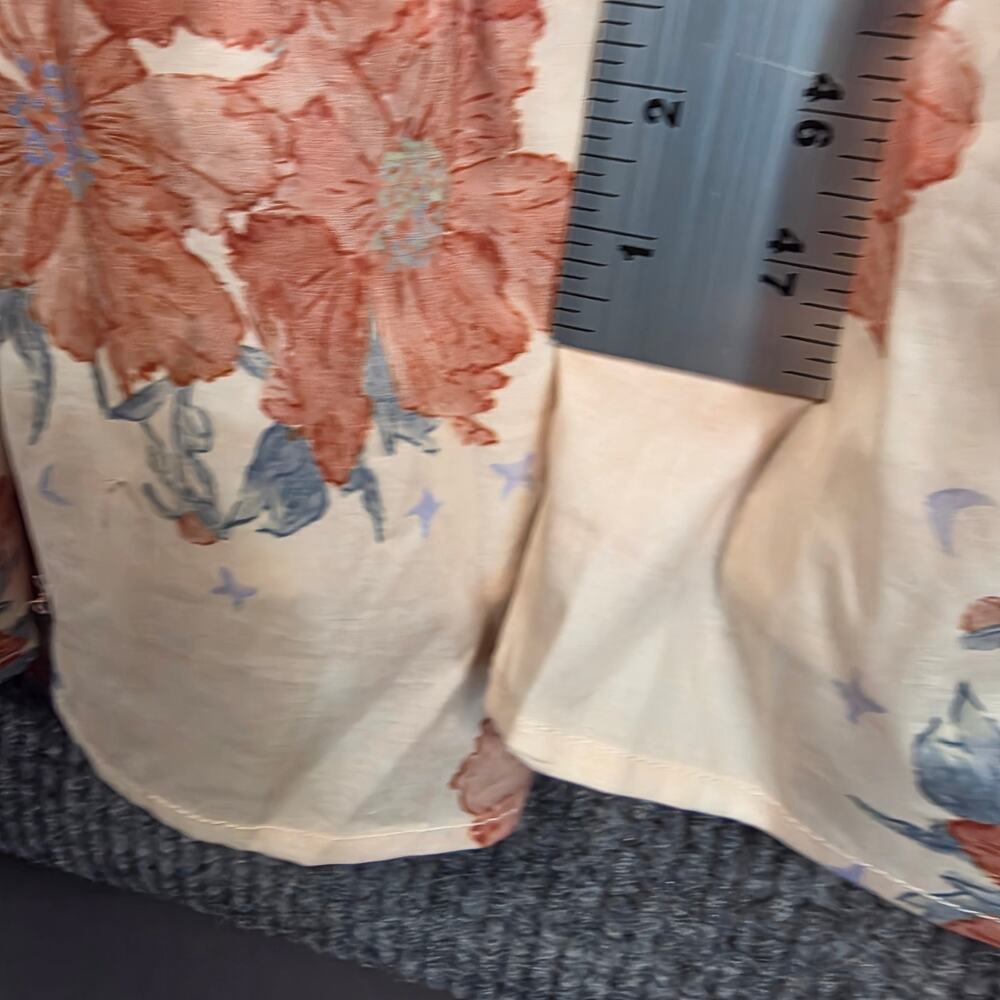 POL Floral Patchwork Maxi Dress Small Ruffle Sleeve Boho Cottagecore NWOT - Picture 4 of 8